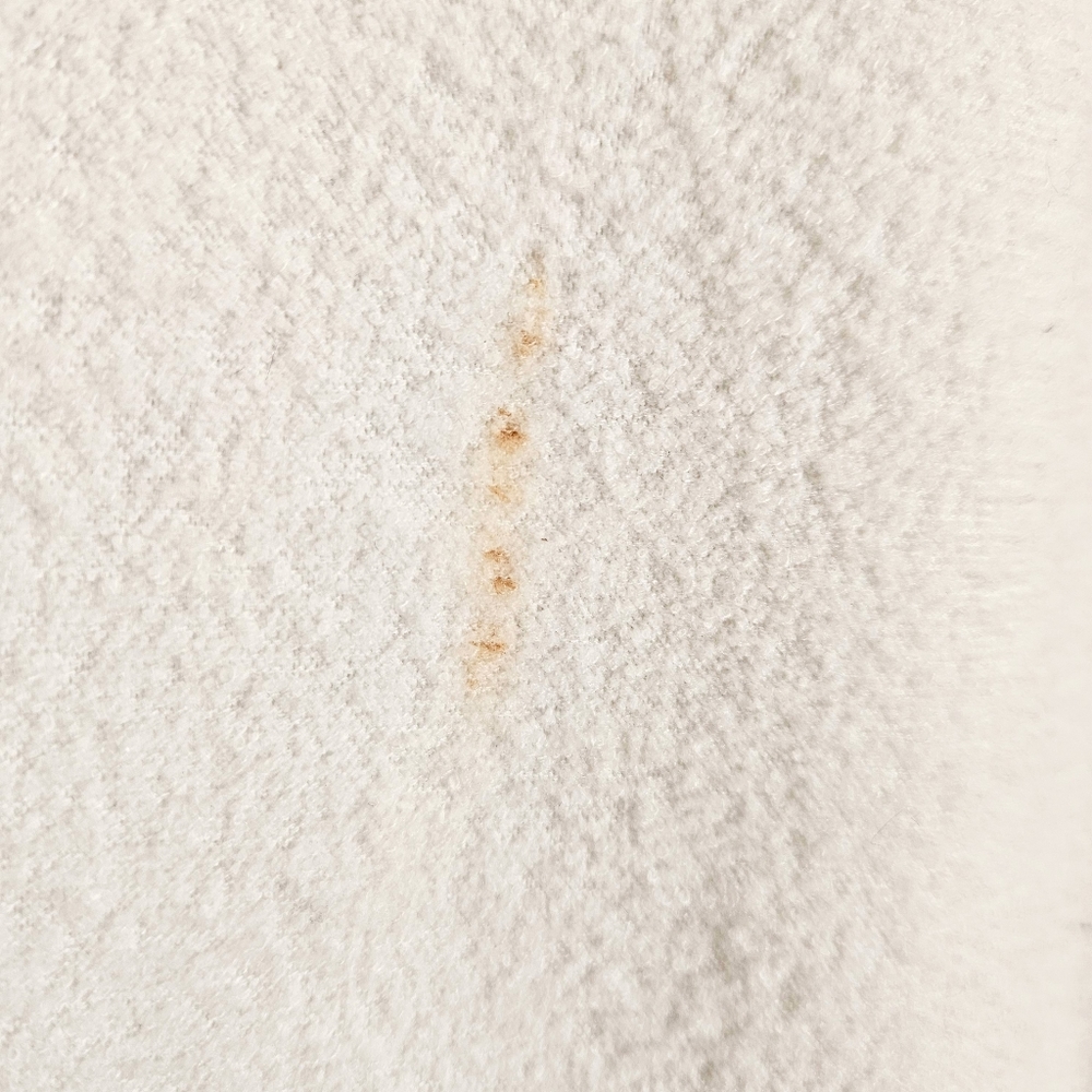 JLO Cream White Terry Hooded Robe Top & Pants w/ Satin Sports Stripe Size Large - Picture 12 of 14